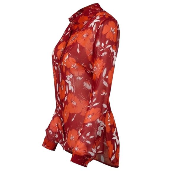 CAbi Hothouse Blouse (Style #3766) - Scarlet Flower - Medium - Picture 10 of 15